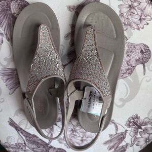Sketcher’s Cali Taupe Sandals